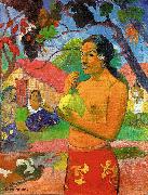 Woman Holding a Fruit